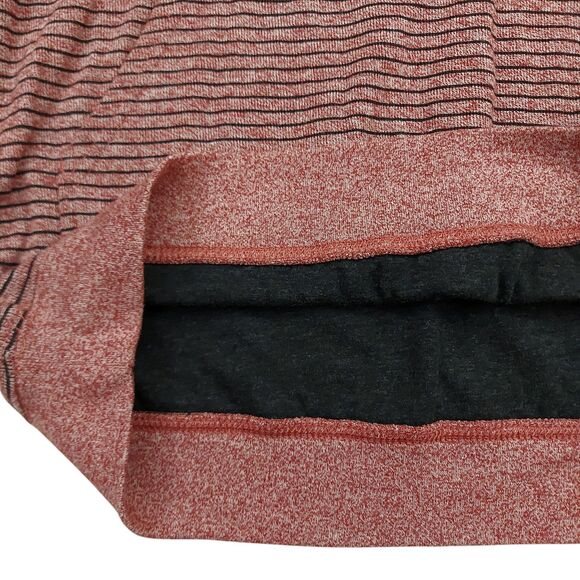 RVCA Hoodie Mens Medium Red Regular Fit Stripes Lightweight Outdoor Travel - Picture 5 of 12